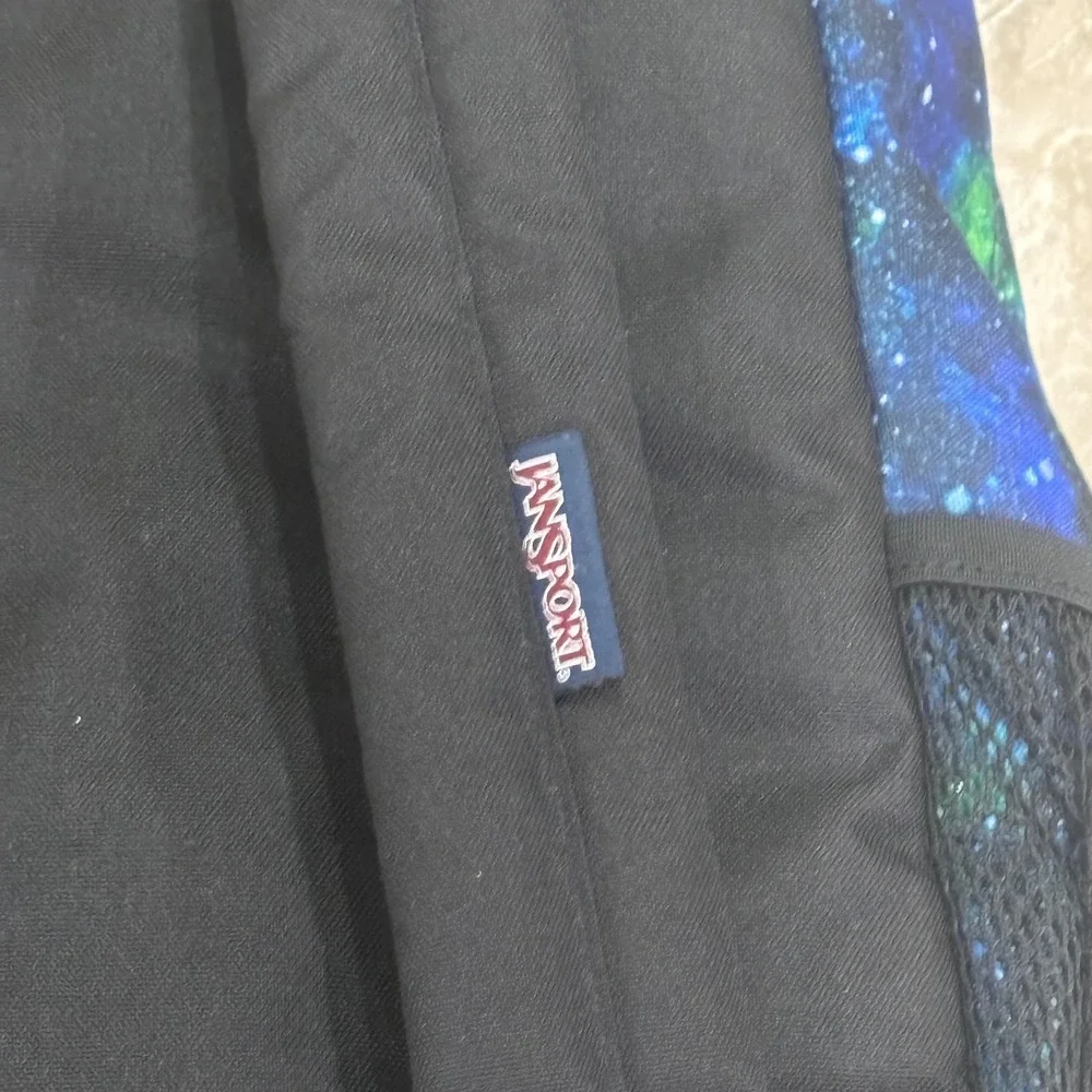 JanSport Doubleton Galaxy Space Backpack Blue Green JS0A7ZNY Kids School Bag